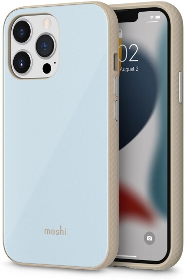 Чохол-накладка Moshi iGlaze Slim Hardshell Case Adriatic Blue для iPhone 13 Pro